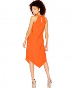Orange Handkerchief Dress Macys - Back