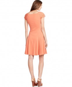 Peach Orange Dress from Macys - Back