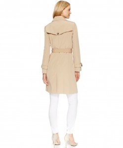 Calvin Klein Double-Breasted Belted Trench Coat 4