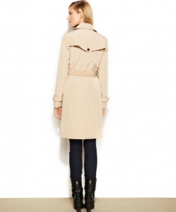 Calvin Klein Double-Breasted Belted Trench Coat 2